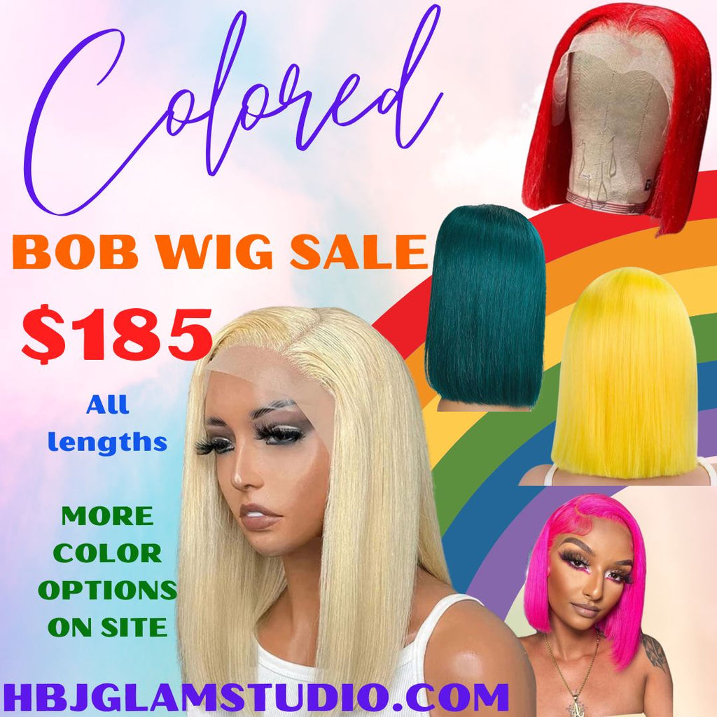 Colored bob wigs