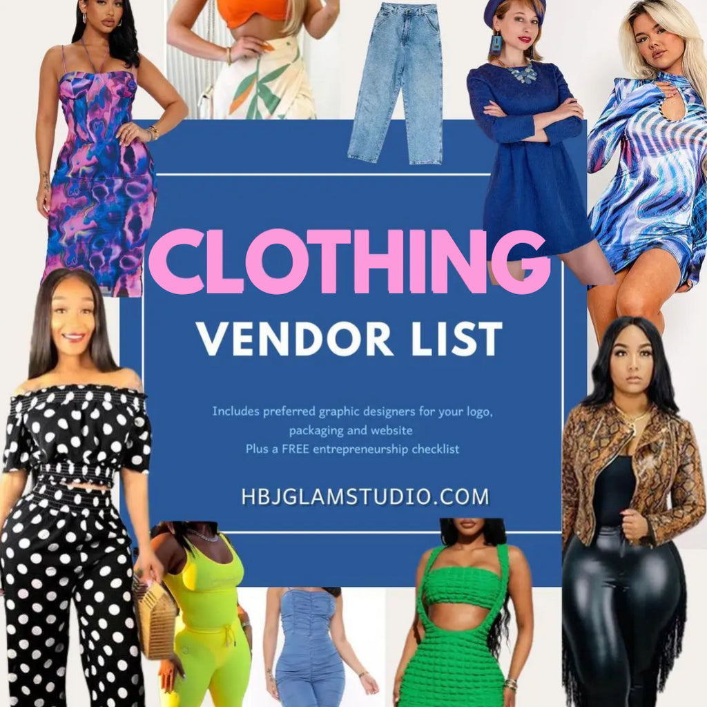 Clothing vendor list