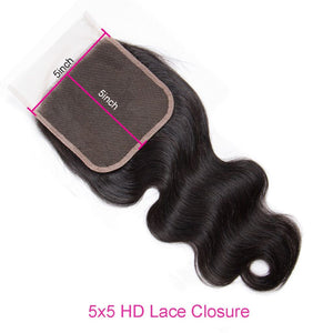 HD 5x5 lace closures