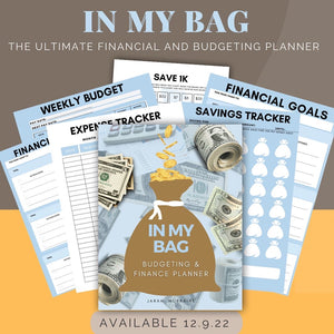 FINACES, TAXES, DEBT FREE, IN MY BAG, FINANCES, BUDGETING, BUDGET PLANNER