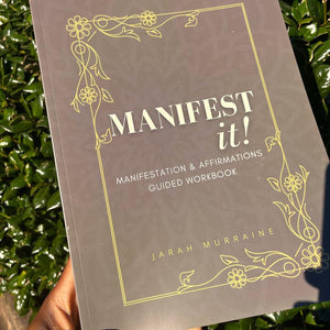 Manifest it, Manifestation & Affirmation Guided Workbook (Hard Copy)