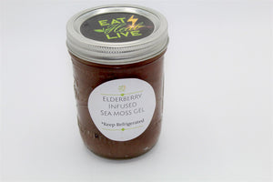 Order at EATHEALIVE.COM Elderberry infused Seamoss gel