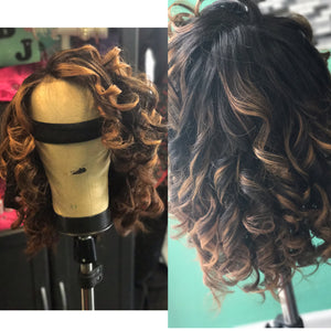 customcolored wig, wig with curls, blonde wig, wig with elsastic band, tallahassee wig, tallahassee salon