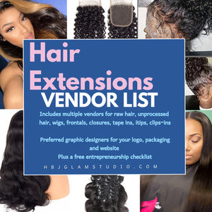 Hair extensions vendor list
