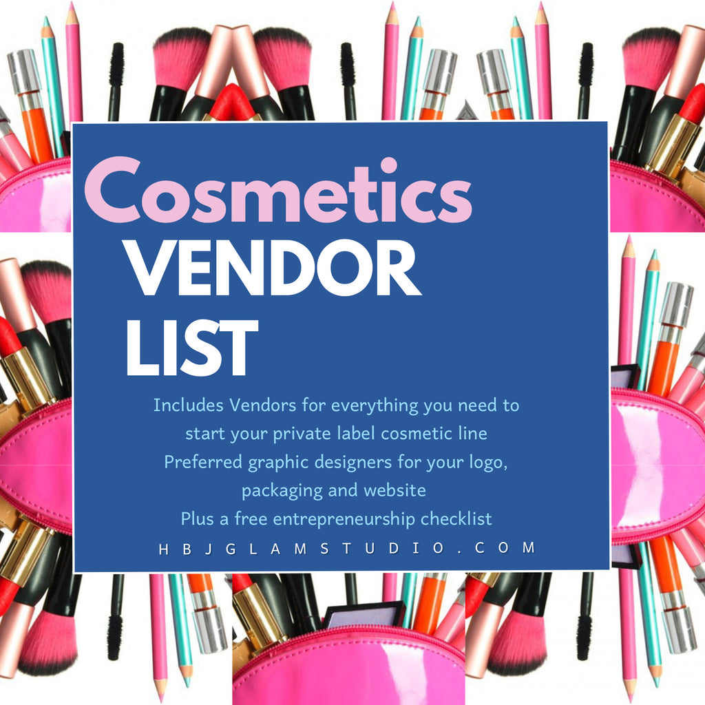 Cosmetics vendor list